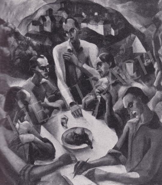 Derkovits, Gyula - Last Dinner, 1922 painting