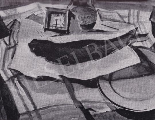 Derkovits, Gyula - Still Life with Fish, 1929 painting