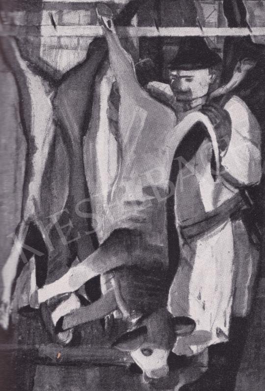 Derkovits Gyula - Húscsarnokban, 1930 festménye