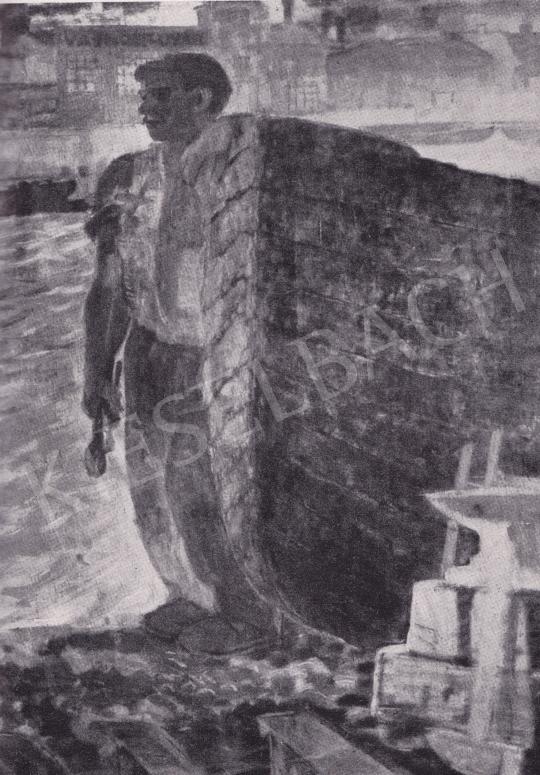 Derkovits Gyula - Hajókovács, 1934 festménye