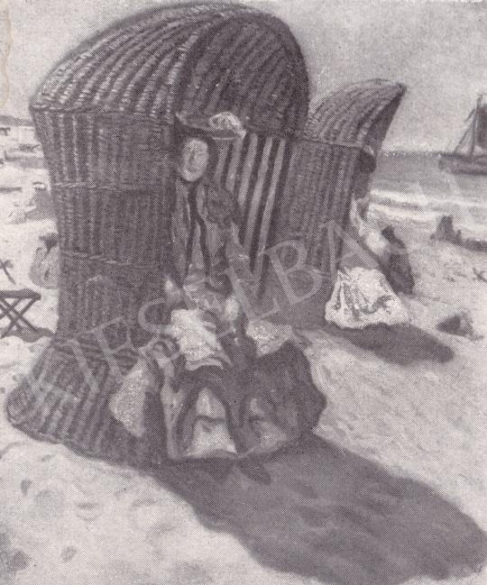  Perlmutter, Izsák - On the Beach painting
