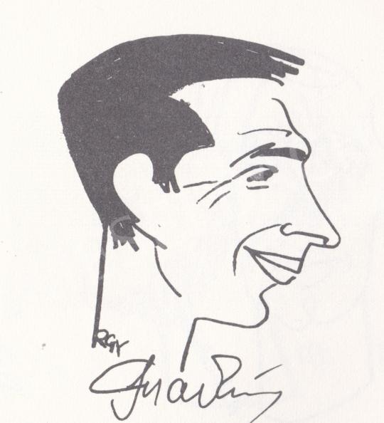  Rózsahegyi György - Rakita, Mark karikatúrája, vívó festménye