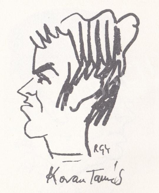  Rózsahegyi György - Kovács Tamás karikatúrája, vívó festménye