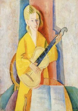  Kmetty, János - Girl with a Guitar 