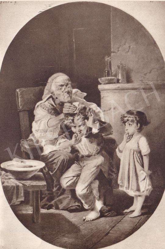  Zichy Mihály - Nagyanyó és unokái, 1885 festménye