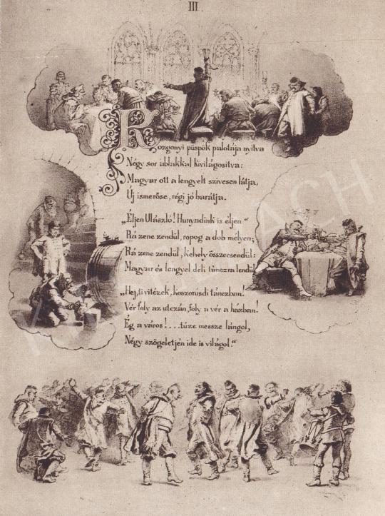  Zichy Mihály - Egri lány ballada-illusztráció, 1892 festménye