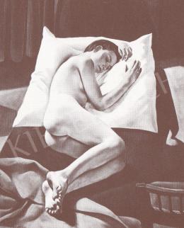  Bánovszky, Miklós - Female Nude lie in the Pillow with Chair, 1933 