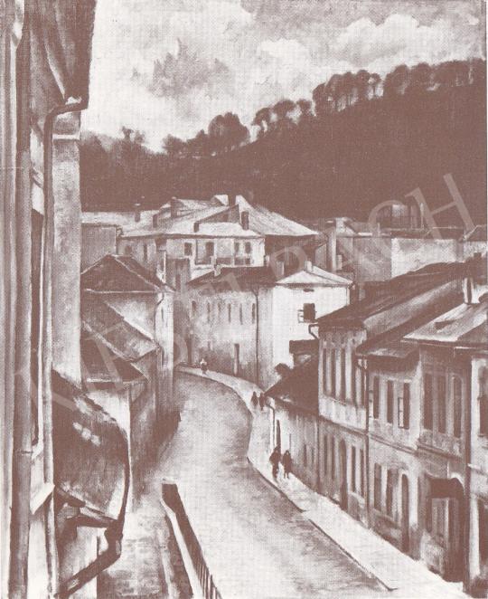  Bánovszky, Miklós - Silver Streer in Besztecebánya, 1935 painting