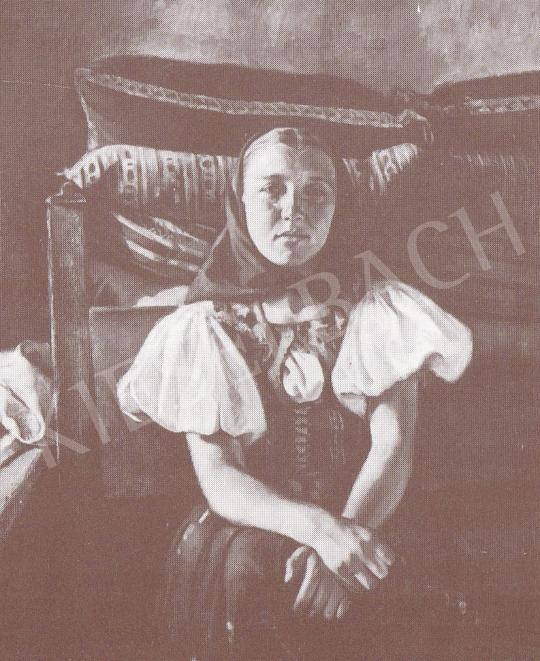  Bánovszky, Miklós - Young Girl in Folk Costume, 1934 painting