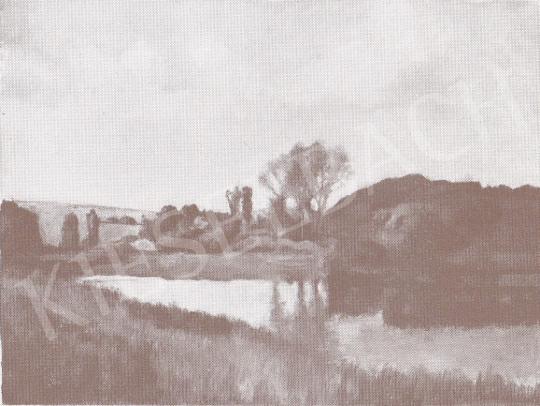  Bánovszky, Miklós - Landscape in Nógrád, 1968 painting