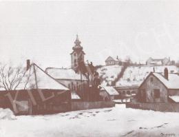  Bánovszky, Miklós - Révész Street in Szentendre in Winter, 1980 