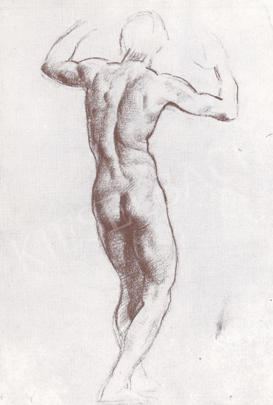  Bánovszky, Miklós - Man Back Nude, 1922 painting