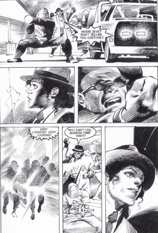  Russel David B. - A Storyboard fot the film entitled Moonwalker painting