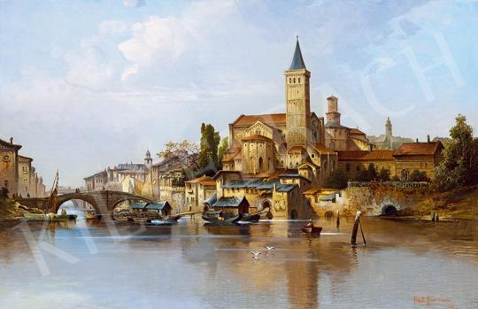 Kaufmann, Karl - Italian Town painting