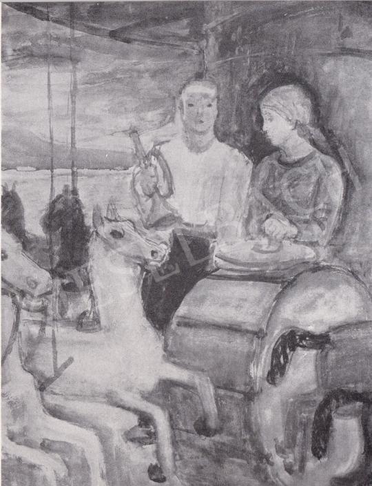 Berény Róbert - Körhinta, 1936 festménye