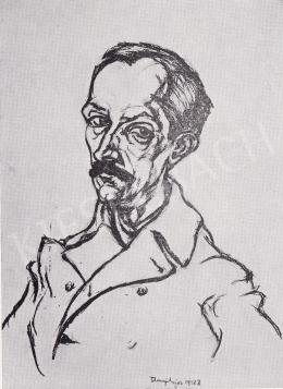 Tihanyi, Lajos, - Portrait of Mihály Babits, 1918 