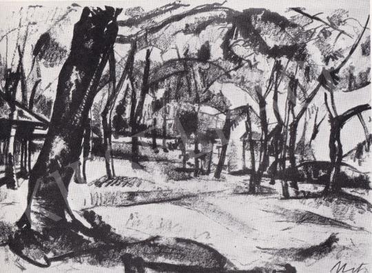 Uitz, Béla - Landscape, 1918 painting