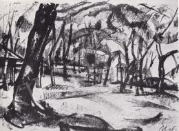 Uitz, Béla - Landscape, 1918 