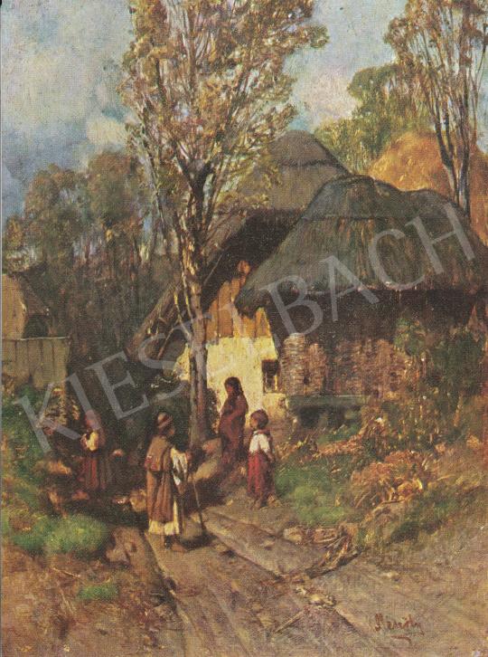Mészöly Géza - Faluvége, 1877-82 festménye
