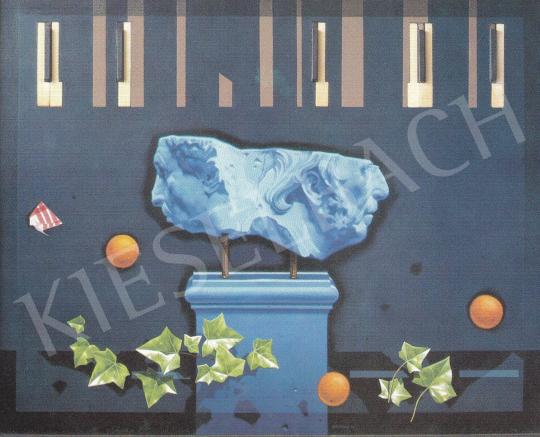  Barabás, Márton - Janus Face with Oranges, 1987 painting