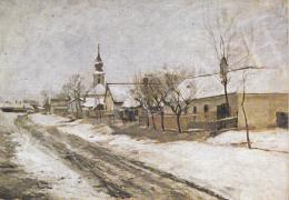 Bihari, Sándor - Outskirts of a Village in Szolnok County, c. 1900 