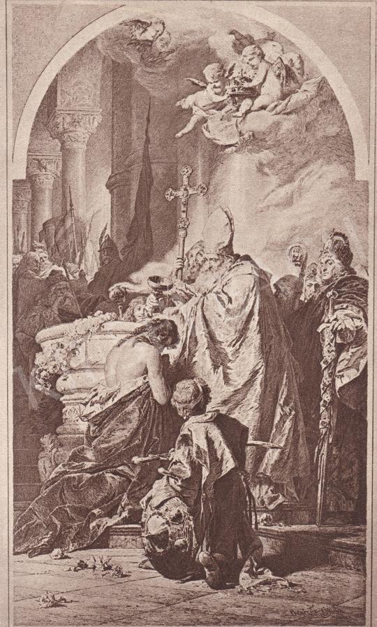  Benczúr, Gyula - The Baptism of Vajk painting