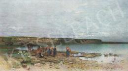 Mészöly, Géza - Bay at the Lake Balaton with the Shores of Akattya, 1885 