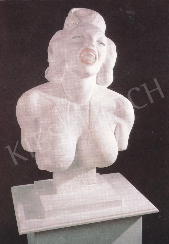  Gulyás Gyula - Marilyn Monroe büszt, 1984 festménye