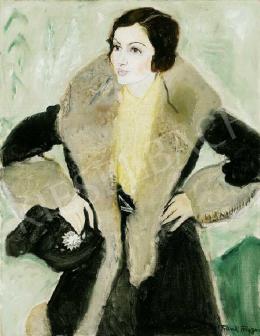  Frank, Frigyes - Lady in Yellow Silk Blouse 