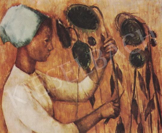  Udvardi, Erzsébet - Cutting of Stems, 1962 painting