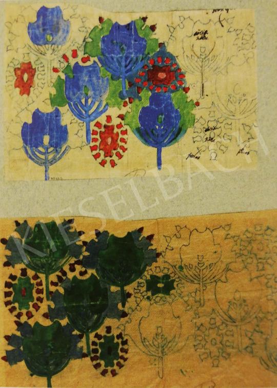  Lesznai, Anna - Sketches of Embroidery - Persian Pattern III., IV. painting
