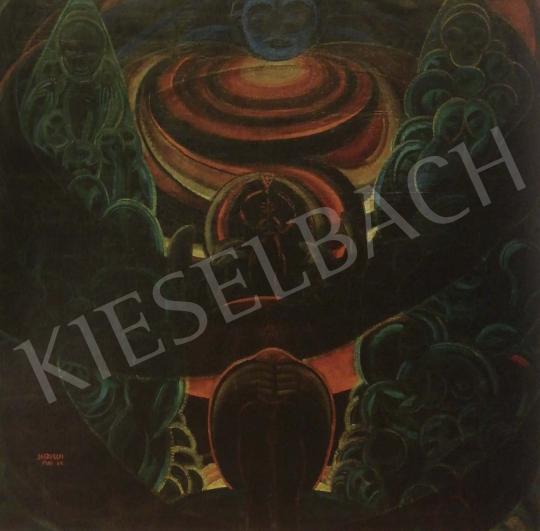  Jaszusch Antal - Szabad Kompozíció IV. (Az utolsó ítélet, Ítélet, Az ítélet napja), 1922-1924 festménye