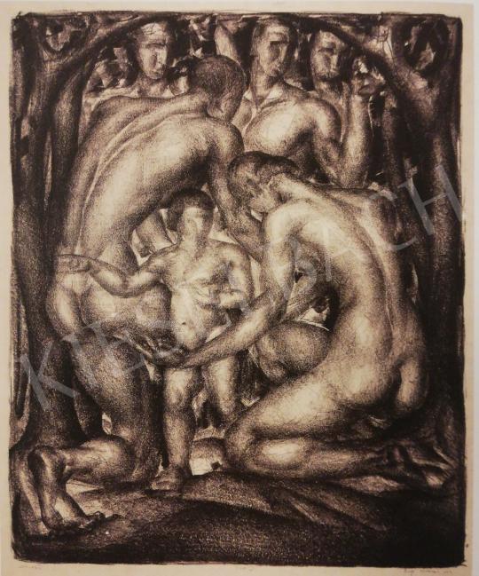  Krón Jenő - Kompozíció IV. (Élet, Család), 1922 festménye