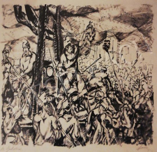  Konstantin Bauer - Guillotine (from the series of the French Revolution), 1923 painting