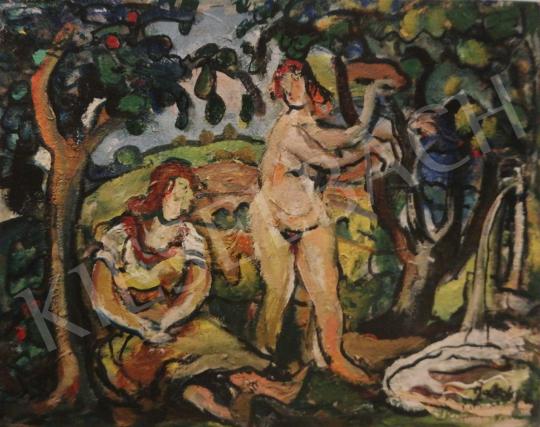  Jakoby, Gyula - At the Spring, 1938 painting