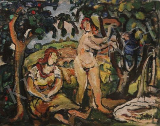  Jakoby Gyula - Jelenet tavasszal, 1938 festménye