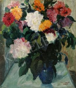 Vuchetich, László (Csenei) - Flower Still-Life with Roses and Dahlias, 1928 