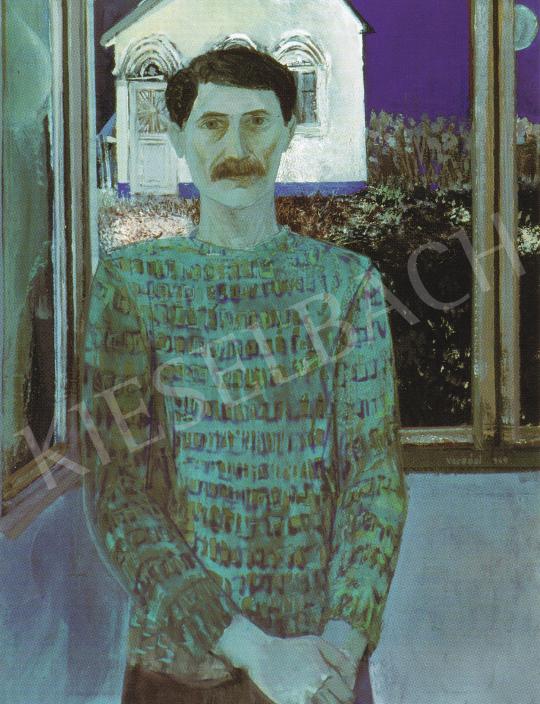  Vecsési Sándor - Önarckép ablakkal, 1969 festménye