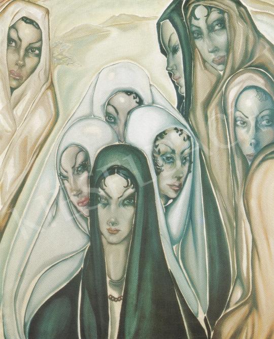  Batthyány Gyula - Las palmasi nők festménye