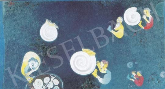 Földi Péter - Csigaszedők festménye