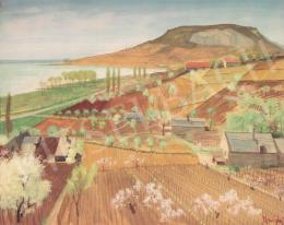  Jenő Borzsák - Badacsony Landscape, 1956 