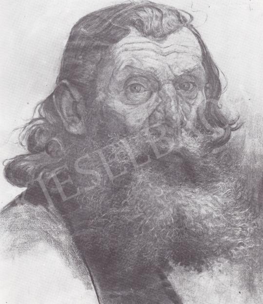  Ruzicskay György - Tanulmány fej festménye