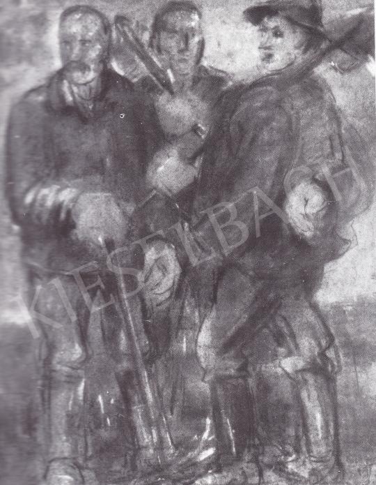  Ruzicskay György - Földmunkások festménye