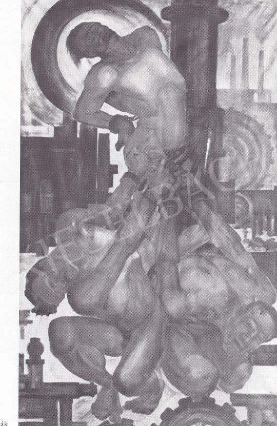  Ruzicskay György - Géprabszolgák festménye