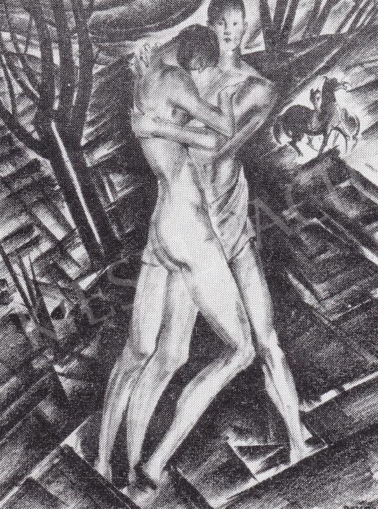  Ruzicskay György - Emberpár festménye