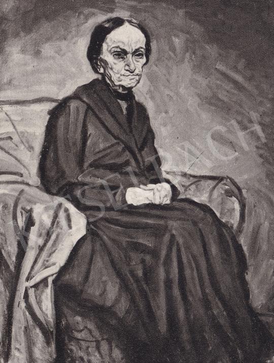  Pór, Bertalan - My Mother, 1918 painting