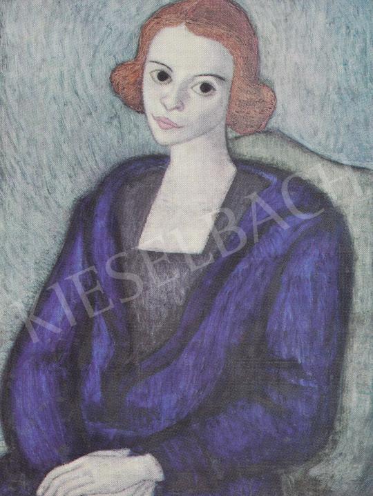  Kiss, Vilma - Portrait of Mariska Bartók, c. 1925 painting