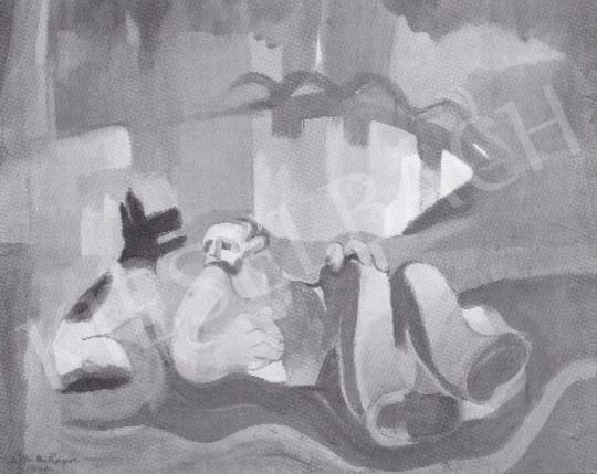 Bacher, Rózsi (Deli Antalné) - Hobo in the Gellért-Hill, 1940 painting