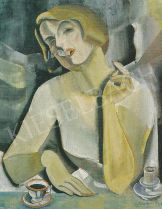 Gyenes, Gitta - Self-Portrait with Cigarette, 1932 painting