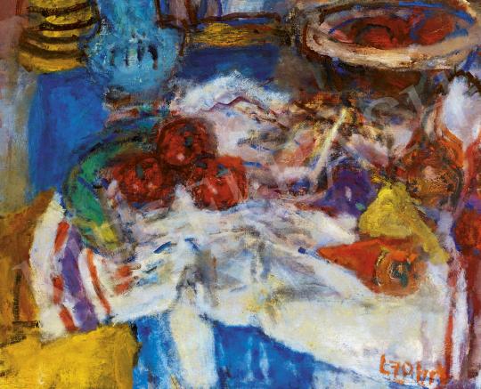  Czóbel, Béla - Table Still Life with Vegetables painting